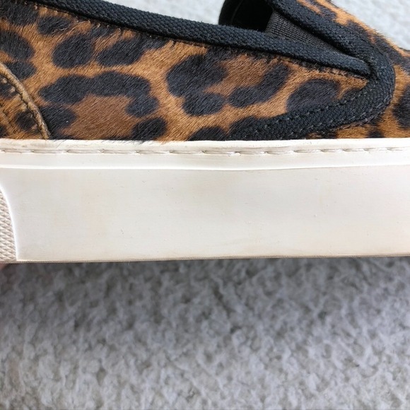 Saint Laurent Ponyhair Calf Sneakers Womens 38.5 8.5 Slip On Comfort Streetwear - Picture 13 of 13